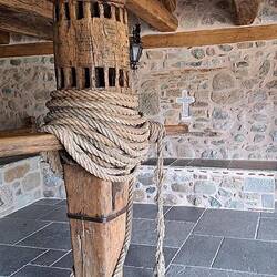 Kurbel und Netz für Transport