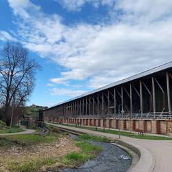 Die Saline. Schon ziemlich große Anlage