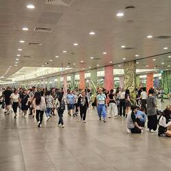 Underground walkway near the MTS station.
