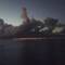 Sun about to rise over a calm sea