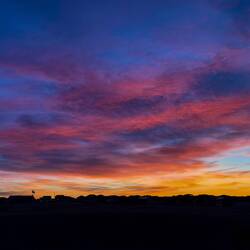 Our "welcome home" sunrise on 13 March — Colorado Springs, CO.