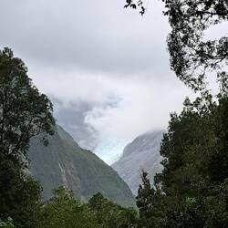 Another (distant) view of the Fox Glacier in there...