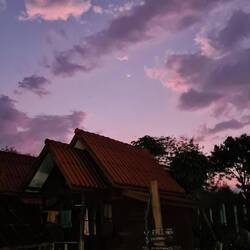 wunderschöner Abendhimmel