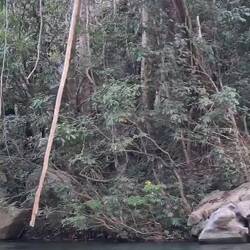 wieder in die Höhle für die 7km lange Rückfahrt