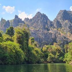 Blick, wenn man die Höhle verlässt