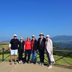 With fellow travellers Peter and Christine