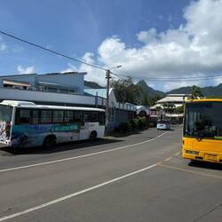 Bus terminal in the main part of town