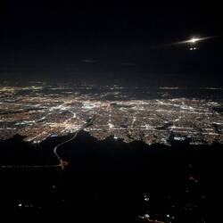 NYC bei Nacht von oben