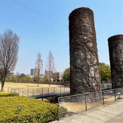 Skortsten fra den gamle porcelænsfabrik