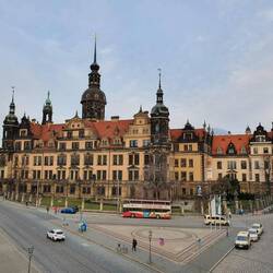 Blick vom Zwinger auf das Stadtschloss