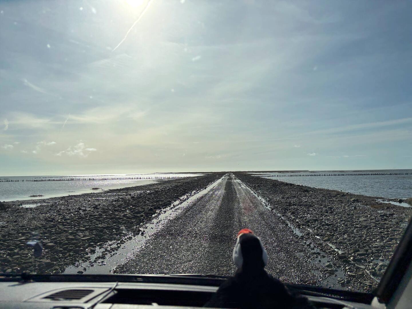 Verso Mando con bassa marea