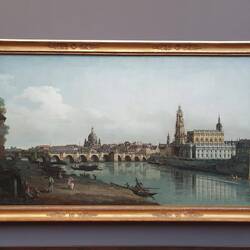 Dresden vom rechten Elbufer, unterhalb der Augustusbrücke (1748)