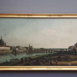Dresden vom rechten Elbufer, oberhalb der Augustusbrücke (1747)