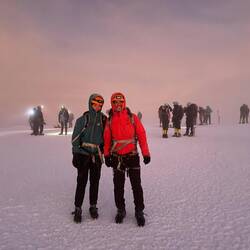 Felices y frescos en la cumbre