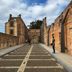 Interior of the original main prison building, reinforced with modern engineering to preserve it