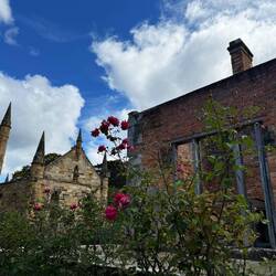 Main church ruins and government housing ruins(auditors of the prison stayed here)