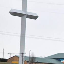 Uranus and a big cross