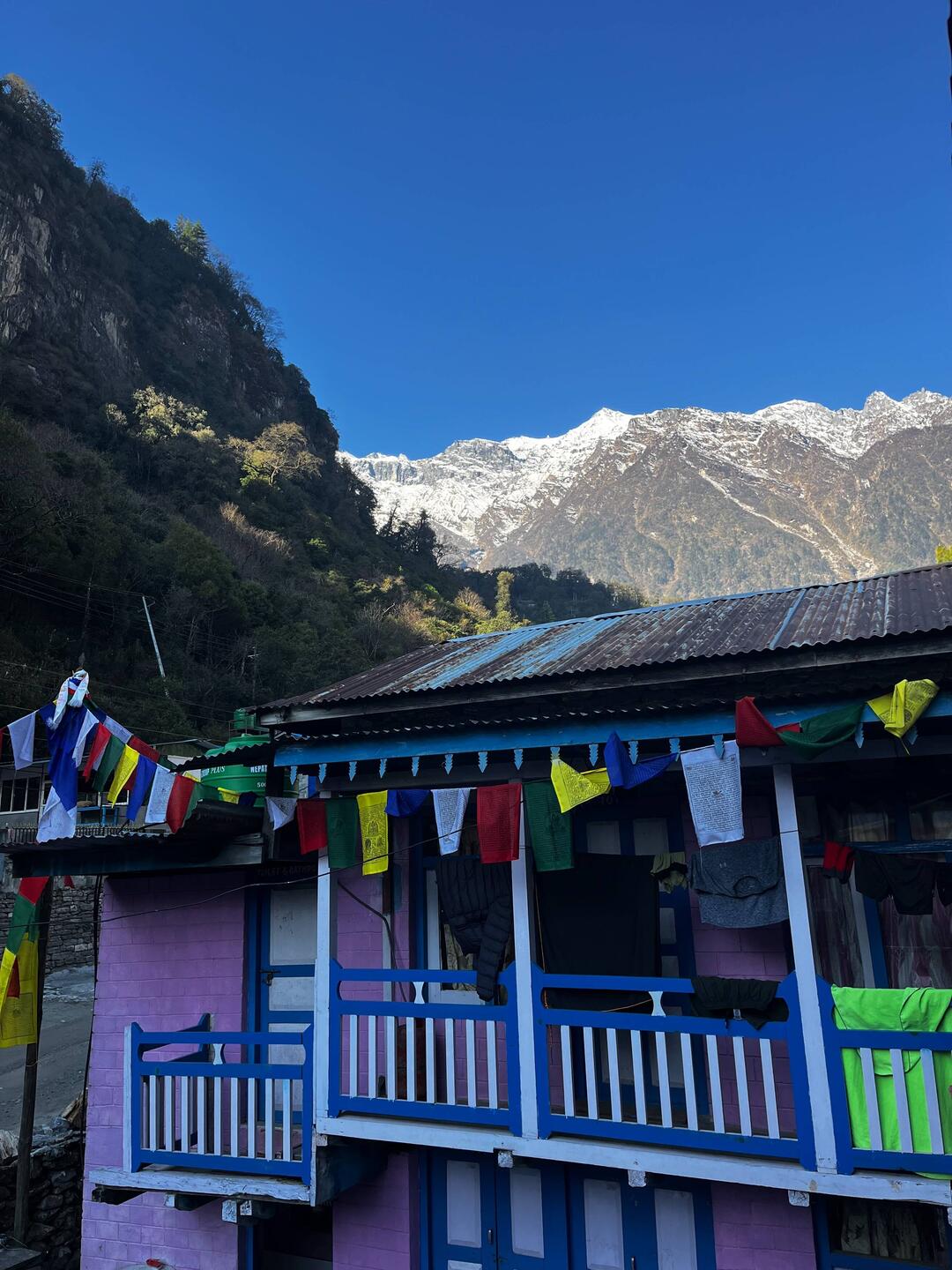 Der Ausblick direkt am Morgen von unserer Unterkunft😍