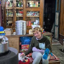 Und in der Unterkunft gabs ne Katze - da geht Lisas Herz natürlich auf