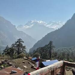 Unser Blick auf den Manaslu 😍