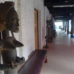 Das Nationalmuseum ist wegen Renovierung geschlossen - nur die paar Statuen kann ich mir ansehen