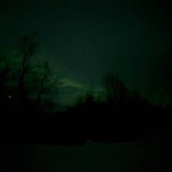 Auf der Rückfahrt ein leichter grüner Schimmer