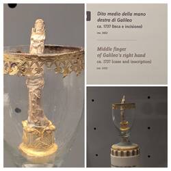 Galileo sending a message to the Catholic church