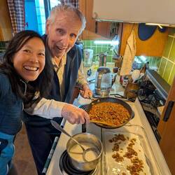 Lasagne was his wish, so I made Lasagne with him
