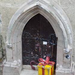 Love from above; All Saints Garden, Trinity Street