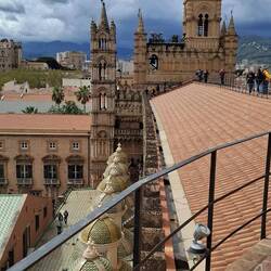 Schöne Aussicht vom Dach der Kathedrale