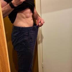 ... am Bauch ist der Umfang deutlich kleiner geworden!