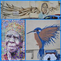 Wunderschöne Murales, meist entstanden während der Pandemie