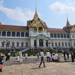 Palace building that is "British on the bottom, Thai on top."
