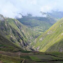 Schienen in der Mitte