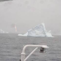 Another iceberg. Many are way bigger than the ship.