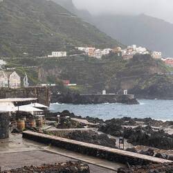 Lava pools formed from magma