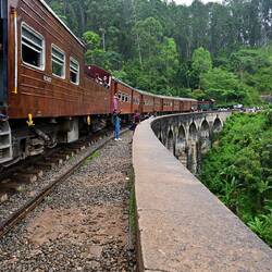 Nine Arches Bridge. The last step down is a doozy
