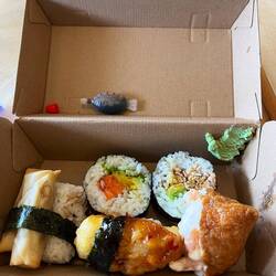 Sushi ist hier ziemlich günstig - und sehr lecker