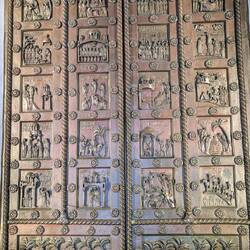 The bronze doors of the Cathedral of Pisa