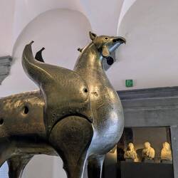 A griffin inside the museum