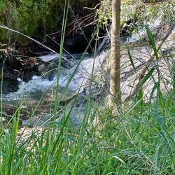Waterfall fed by the recent rains