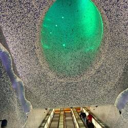 Im U-Bahn Schacht