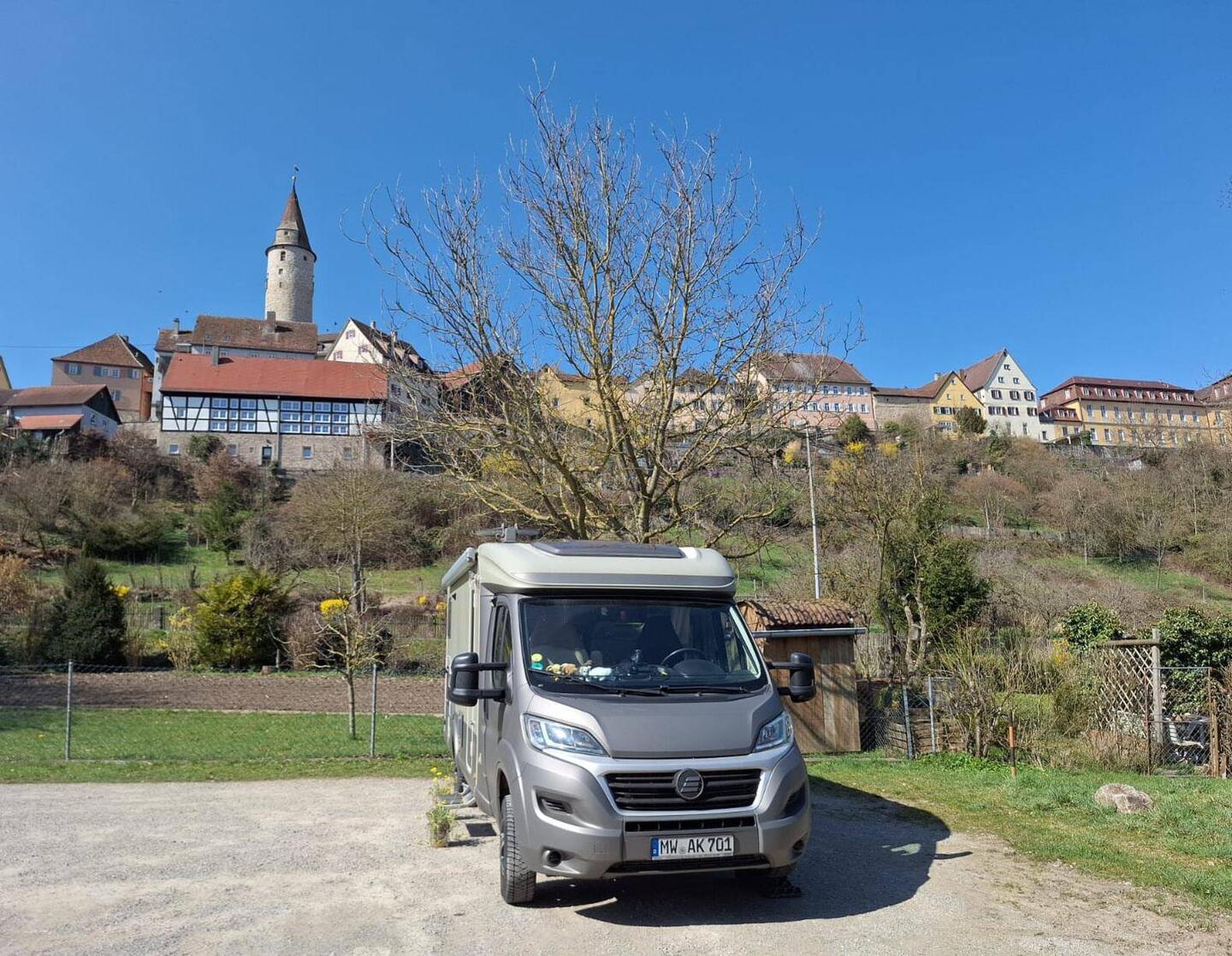 Der allerletzte Stellplatz, gut getroffen wiedermal