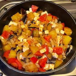 Auberginenpfanne