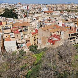 Die Häuser von hinten sind weniger prächtig