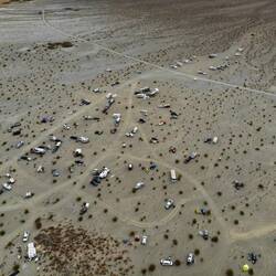 Most of the encampment.