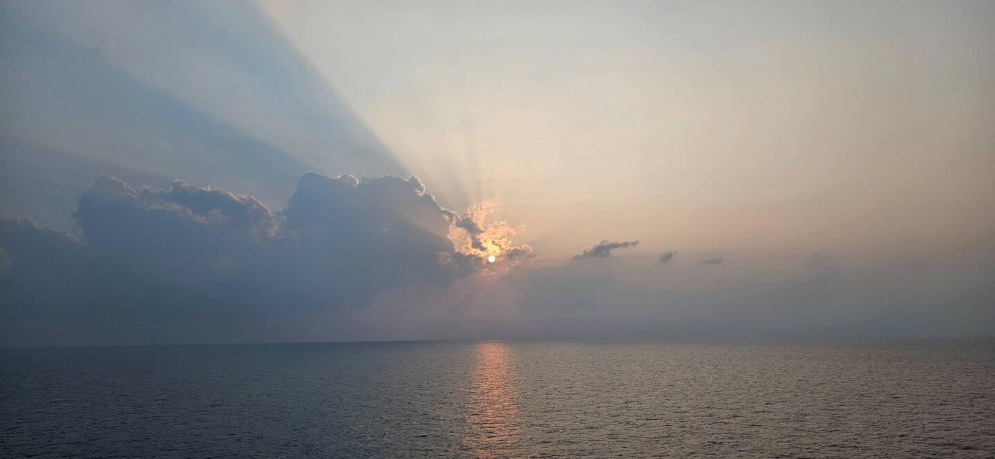 The nice sunrise turned out to be the highlight of the day.