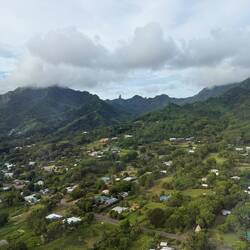 Rarotonga from the air