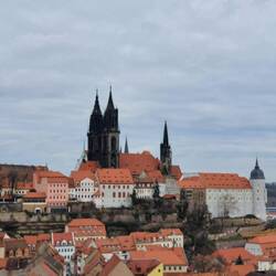 Blick auf Dom und Albrechtsburg