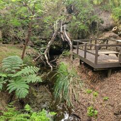 Hier wäre ein Wasserfall gewesen